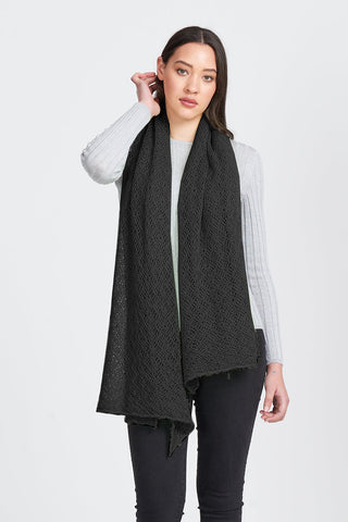 Lace Wrap in Black by Royal Merino
