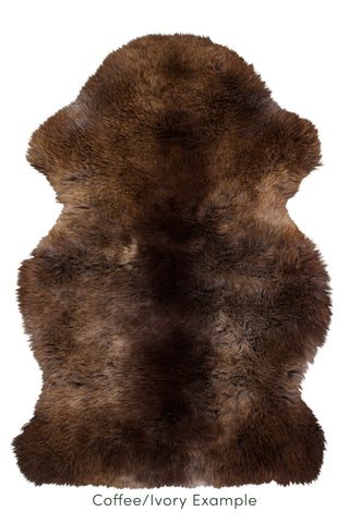 Ecowool Natural Undyed Sheepskin Rug - Single