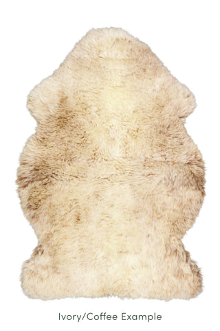 Ecowool Natural Undyed Sheepskin Rug - Single
