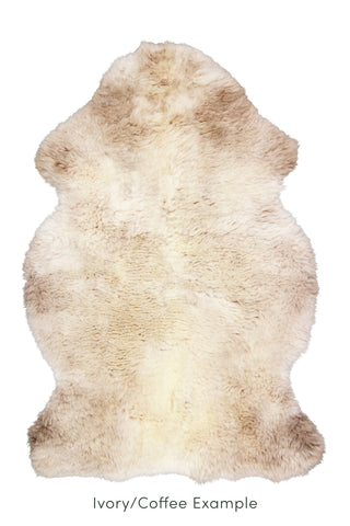 Ecowool Natural Undyed Sheepskin Rug - Single
