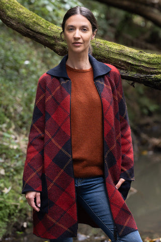 Possum Merino Tartan Overcoat