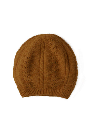 Possum Merino Cable Beret