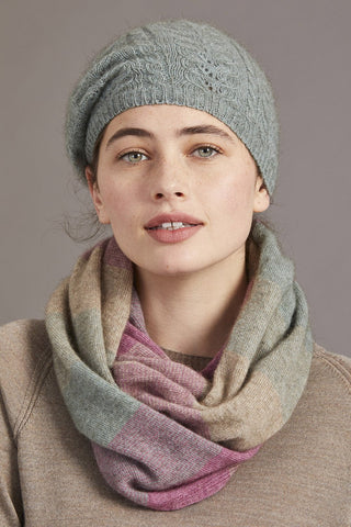 Possum Merino Cable Beret