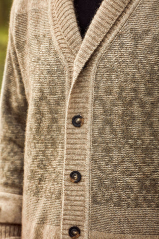 Fair Isle Shawl Cardigan