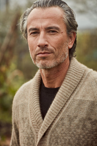 Fair Isle Shawl Cardigan