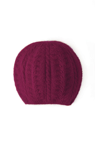 Possum Merino Cable Beret