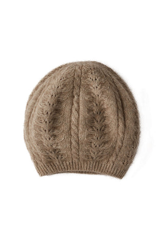 Possum Merino Cable Beret
