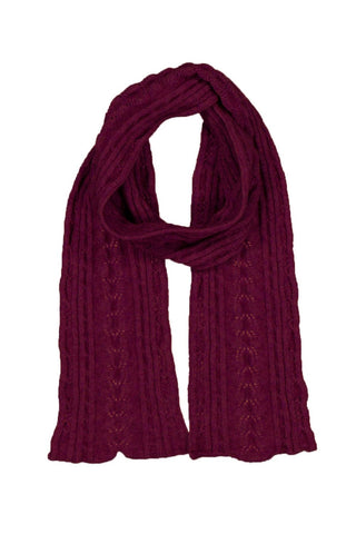 Possum Merino Cable Scarf