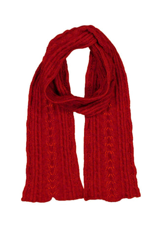 Possum Merino Cable Scarf