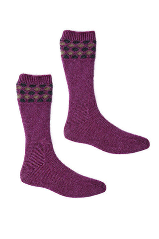Possum Merino Wave Sock Heather
