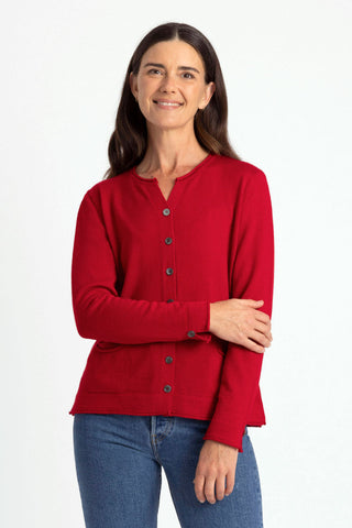 Pocket Cardigan in Tamarillo by Royal Merino