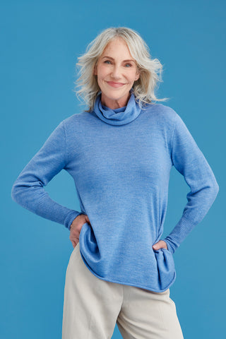 Merino A-Line Funnel Neck