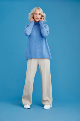 Merino A-Line Funnel Neck