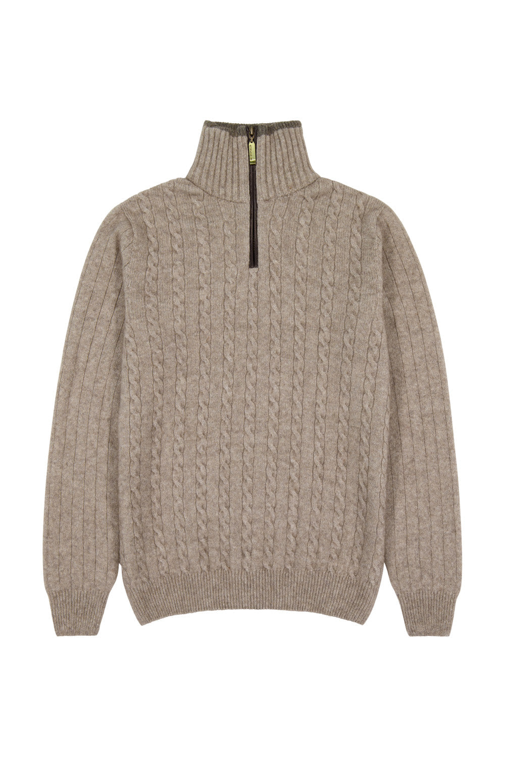 Cable Jersey with Contrast Trim - Ecowool