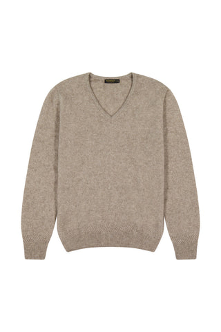 Rack Stitch V-Neck Jersey