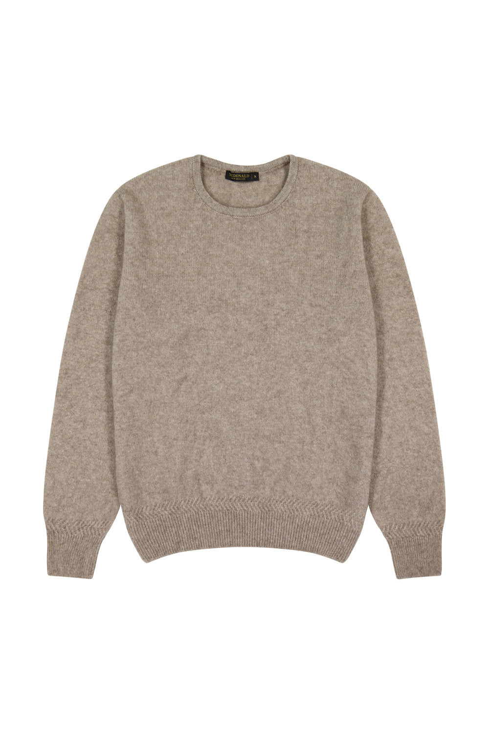 Possum Merino Rack Stitch Crew Neck Jumper | Mens Knitwear | Ecowool