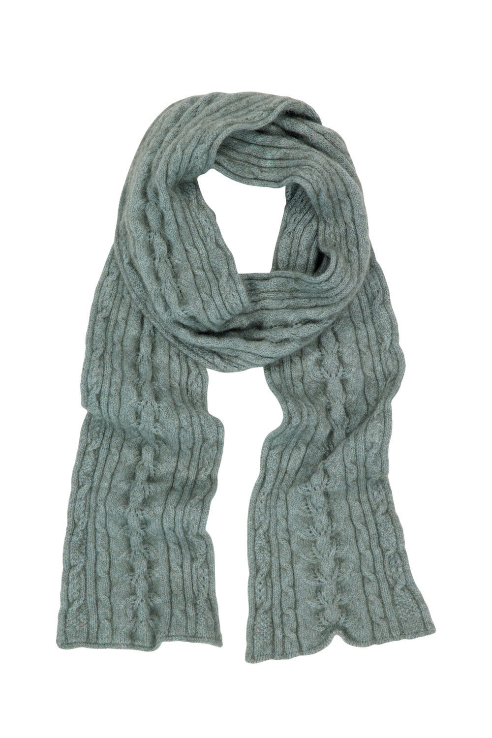 Possum Merino Cable Scarf - Knitwear Accessories | Ecowool