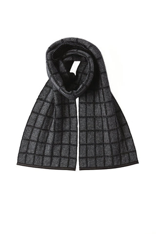 Possum Merino Check Scarf