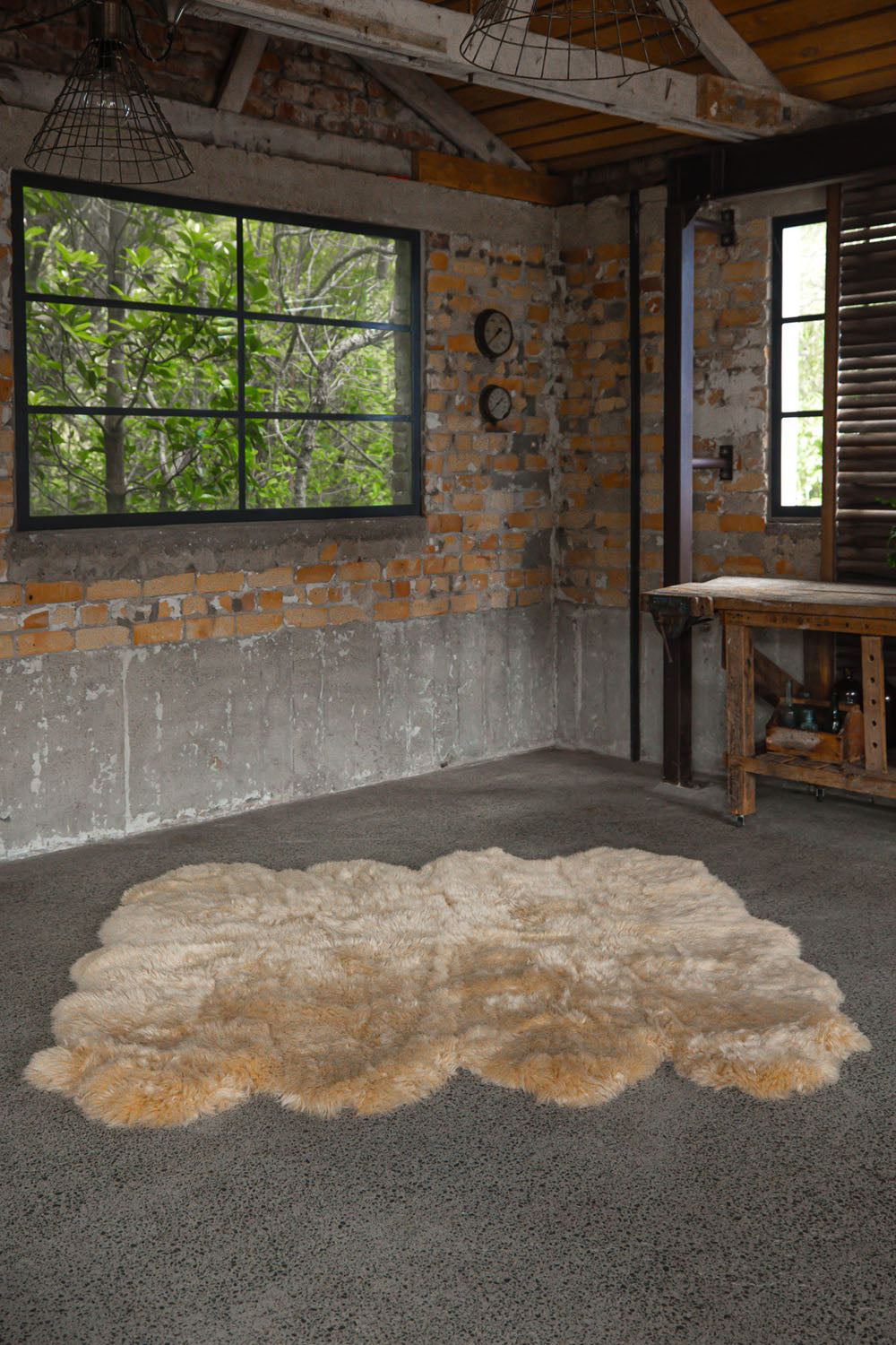 BillyGreen Real/Eco Sheepskin - Natural 2nd Choice Skin, Organic Carpet/Rug (Germany)