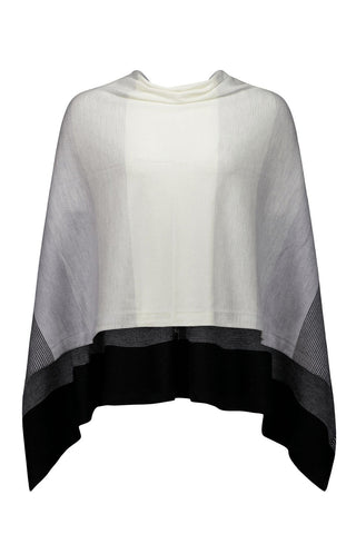 Graduated Stripe Poncho