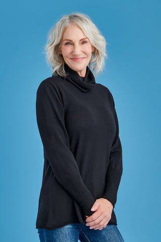Merino A-Line Funnel Neck