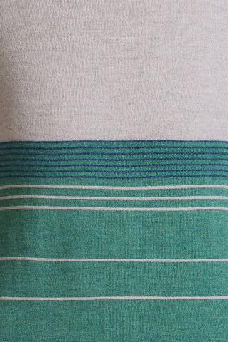 Stripe Beanie in Sage by Royal Merino