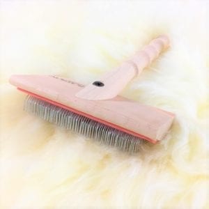 sheepskin carding brush - Ecowool