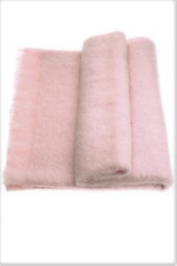 Mohair throw candy floss pink- Ecowool