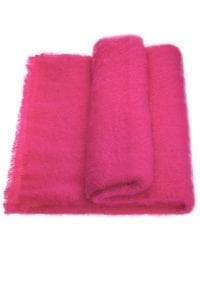 Mohair throw Hotpink - Ecowool