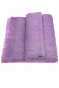 Mohair throw Lilac - Ecowool