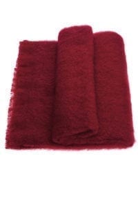 Mohair throw Ruby-Ecowool