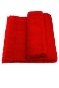 Mohair Throw Scarlet by Ecowool