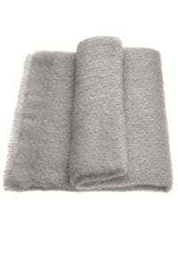 Mohair throw Silver by Ecowool