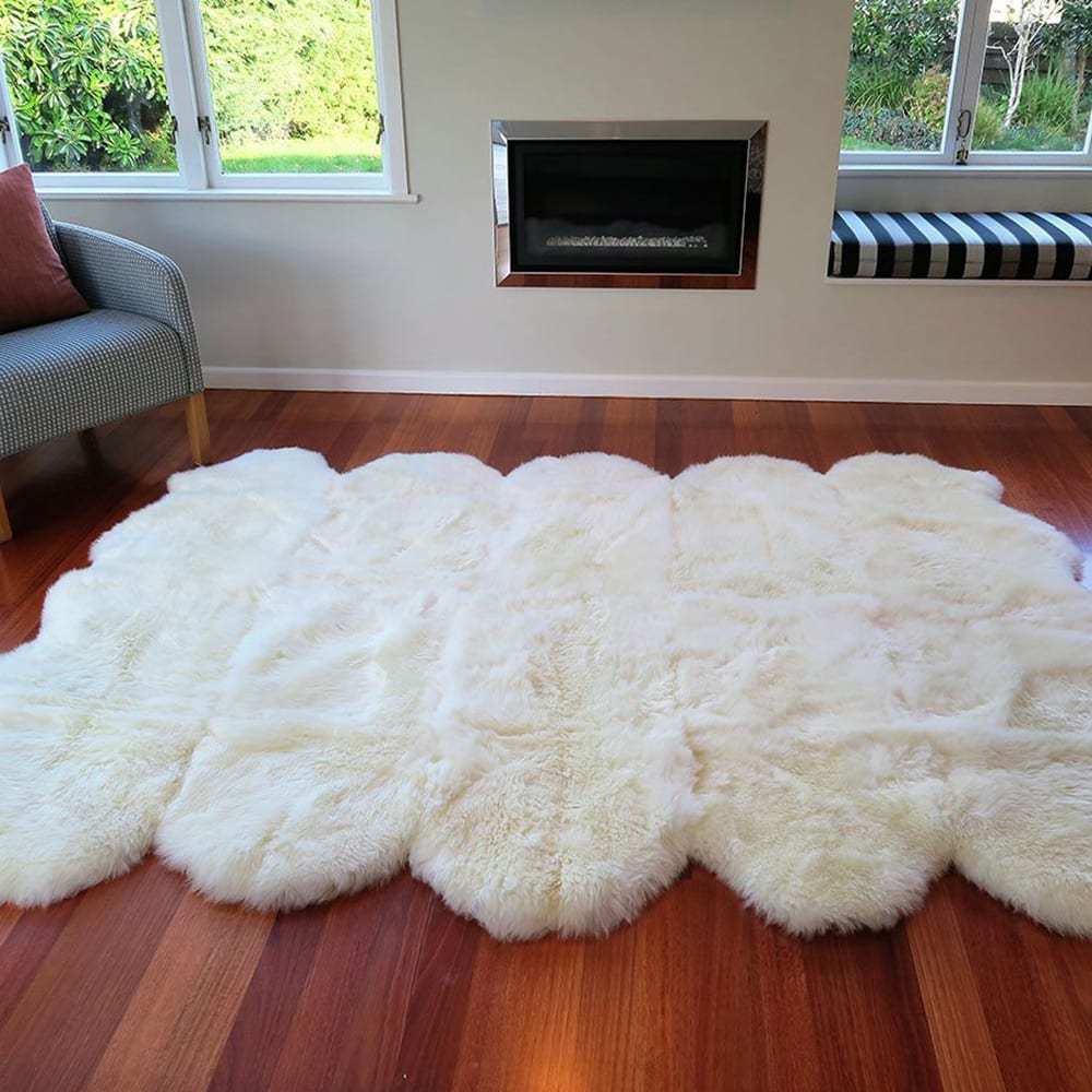 Sheepskin rug Ecowool Deca - Ivory