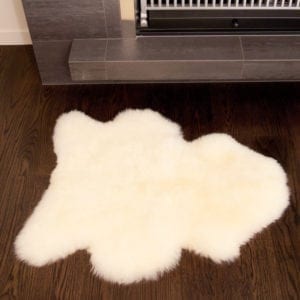 Ecowool sheepskin rug single size