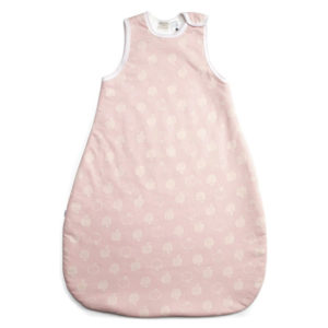 merino cotton baby sleeping bag pink- ecowool