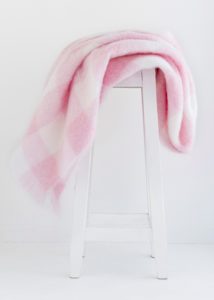 mohair throw candy check - ecowool