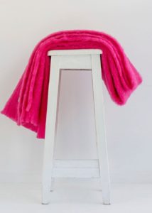 mohair throw hot pink - ecowool