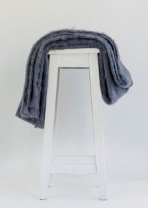 mohair throw storm - ecowool