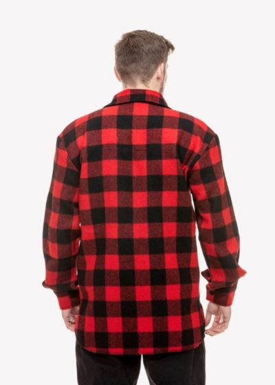 swanndri ranger red black back ecowool