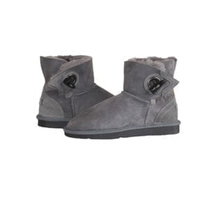 Toggle Sheepskin Boots - Grey Koalabi