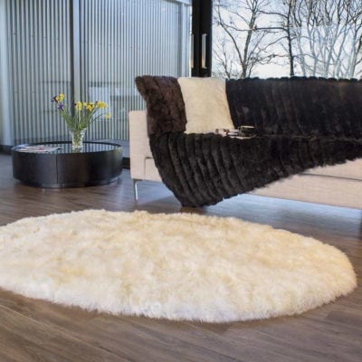 Bowron longwool rug oval - ivory Ecowool