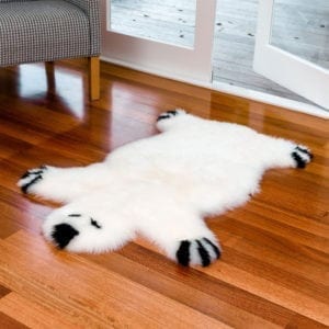 Sheepskin rug for children Bowron bear-rug