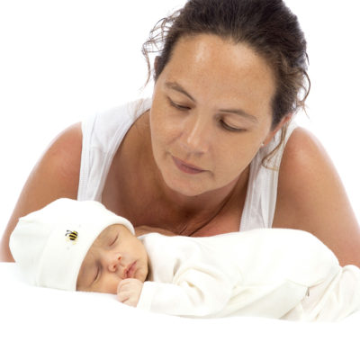 merino baby gown sleepsuit cream ecowool