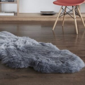 sheepskin rug dover grey ecowool