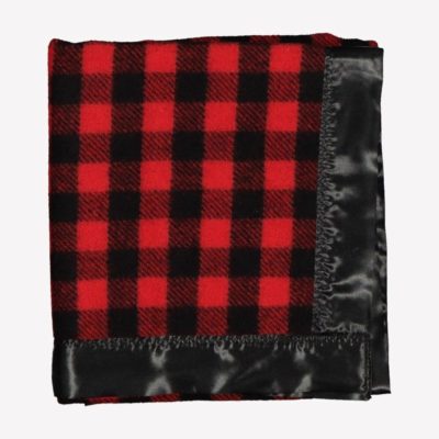 swanndri baby buggy red black check ecowool
