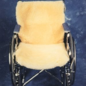 Sheepskin wheelchair cover at Ecowool