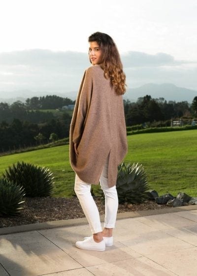 possum merino moss stitch shrug - ecowool