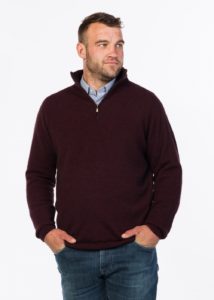 possum merino lightweight halfzip sharaz