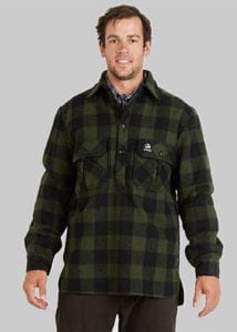 Swanndri Ranger Extreme wool bushshirt Olive Black